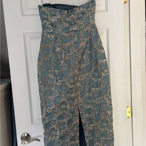 Lulus midi strapless dress